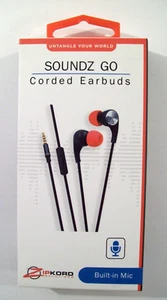 Nuevos auriculares con cable Soundz Go, soluciones Zipkord, peso ligero, micrófono incorporado - Imagen 1 de 3