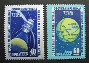 Russia 1960 #2309-2310 Variety MNH OG Russian Lunik 3 Space Flight Set $169.00!! - Picture 1 of 4