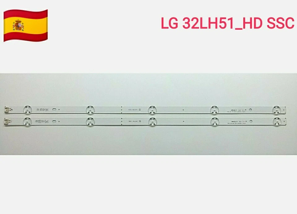 Kit 2 Tiras De Led 32LH51 HD S - HD LF51 S - HD LH51/LH57 L PARA LG 32LH510B