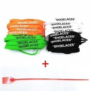 ENVÍO RÁPIDO "CORDONES" Cordones Planos + Cremallera Corbata Repuesto Off-White "The Ten"  - Imagen 1 de 15