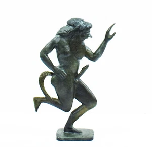 Bronze statue of Satyr - Mythical Creature - Ancient Greek Mythology - Dionysus - Picture 1 of 6