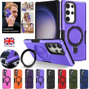 For Samsung A13 A14 A22 A34 A54 A73 5G Cover with Ring Stand Shock Armor Case - Picture 1 of 91