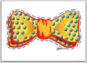 Postkarte Happy Vatertag Fliege Ausschnitt Max Rack Werbung - Bild 1 von 2