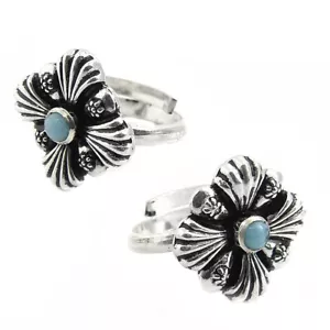 Solid 925 Sterlingsilber Zehenring Damen Geschenk Handmade Indisch Schmuck RS87 - Bild 1 von 2