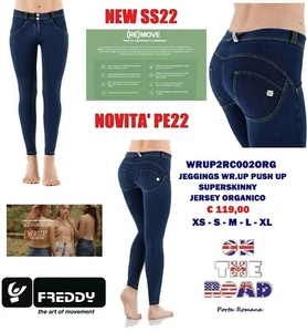 30% Discount Freddy Wr.Up Pants Wrup2Rc002Org Super Skinny Push Up Denim - Picture 1 of 7