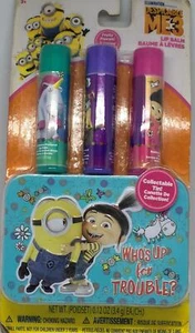 Despicable Me 3 Lip Balm Who's up for Trouble? Collectible Tin! NEW - Picture 1 of 4