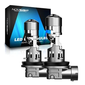 NOVSIGHT LED Headlight Bulbs H11 H8 H9 Canbus High Low Beam Fog Light Lamp 6500K - Picture 1 of 13