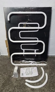 Neuer weißer Handtuchwärmer und Trockenständer, beheizter Handtuchhalter, Wandhalterung  - Bild 1 von 1