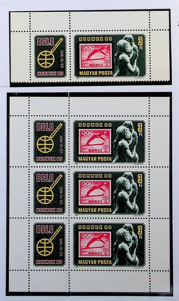 HUNGRÍA Sc 2649 NH 1V+MINISHOJA DE 1980 - SELLOS-EN-SELLOS - (LN25) Foto 1 de 1