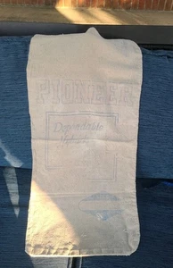 Vintage PIONEER Hybrid Seed Corn Burlap bag From Missouri Farm Estate Distressed - Picture 1 of 6