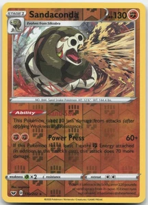 Sandaconda 110/202 Reverse Holo SWSH01: Sword & Shield Base Set Pokemon Card NM - Bild 1 von 1