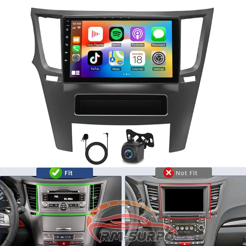 9" Pantalla para Subaru Legacy Outback 2009-2014 Carplay Radio de coche estéreo - Изображение 1 из 4