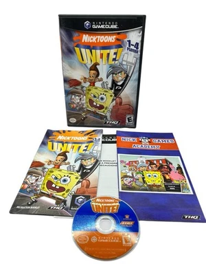 Nicktoons Unite Nintendo GameCube, 2005 CIB w/ Manual & Insert Tested Excellent - Image 1 of 4