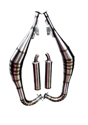 High Performance Handmade Racing Exhaust Yamaha RD250 RD350 2-Stroke - Image 1 of 4