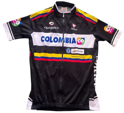 Vintage Nalini Cycling Jersey Size 4 Made In Italy Bicycle Colombia-Coldeportes - Image 1 of 4