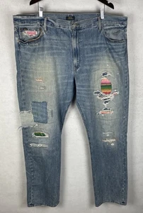 Polo Ralph Lauren Men's Patchwork Jeans Hampton Relaxed 44x36 (Fits 46x35) - Picture 1 of 8
