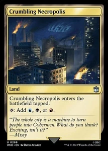 1x Crumbling Necropolis - Lámina - Magic The Gathering Doctor Who - Casi nuevo - Como nuevo, inglés - Imagen 1 de 1