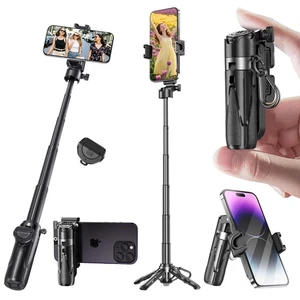 Mini Selfie Stick, Pocket Size Extendable Phone Holder with Wireless Detachab... - Picture 1 of 8