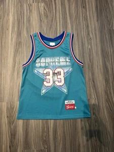 Supreme New York All Star Basketball Jersey Teal Size Medium Kill That Noise - Picture 1 of 7