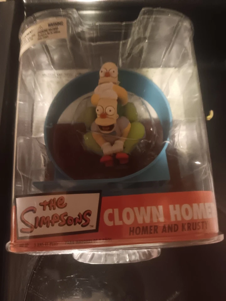 McFarlane Toys The Simpsons Clown Homer and Krusty Collectible Figure!RARE NEW - Image 1 of 4
