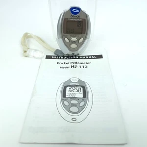 Podómetro digital de bolsillo Omron HJ-112 estilo caminar con clip *LIMPIO* - Imagen 1 de 6