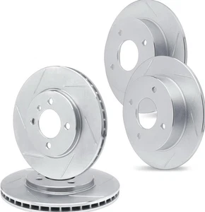 R1 Concepts Front Rear Brakes Rotors 2001-2003 Kia Sephia Spectra WEPN2- 21021 - Picture 1 of 6