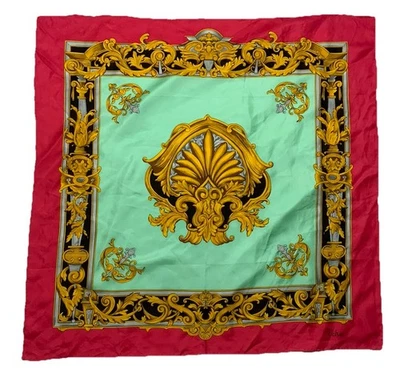 ECHO M.I.China Pink Soft Geometric / Logo Silk Scarf Women 34"/35" PEC - Image 1 of 4