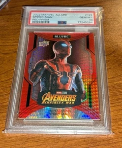 Spider-Man Tom Holland 2022 Marvel Allure Avengers Infinity War Red Prizm PSA 10 - Bild 1 von 3