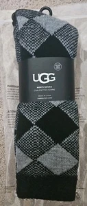 Calcetines Ugg para hombre negros grises grises forrados de vellón - Imagen 1 de 3