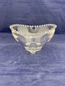 Imperial Glass CANDLEWICK CLEAR 6" 3-Toed Footed Oval Bowl - Picture 1 of 4