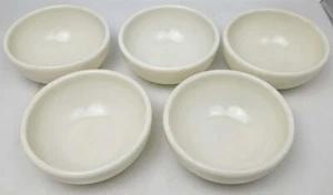 (5) Corning T.M. REG US Navy Vintage Milky White Thick Mark Bowls Set - Picture 1 of 8
