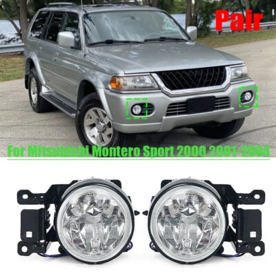 Par de luces antiniebla para parachoques delantero diestro y derecho para Mitsubishi Montero Sport 2000 2001-2004 Foto 1 de 4