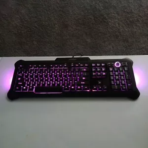 PERIXX PX-1100 Illuminated Gaming Keyboard Blue Backlit KU-0603 - Tested / Works - Picture 1 of 12