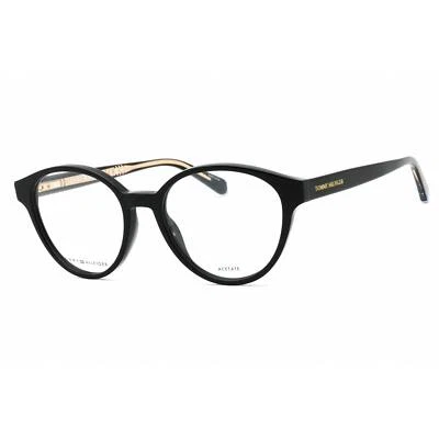 Tommy Hilfiger Women's Eyeglasses Black Plastic Round Full Rim TH 2007 0807 00 - Image 1 of 2