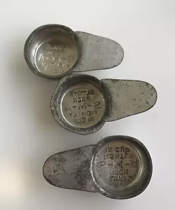 S-M-A aluminum scoop Always Pack Tightly in Cup Set of 3 Vintage - Picture 1 of 3
