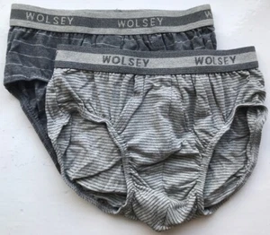 Wolsey Herren Baumwoll Stretch Slip (2er Pack) - Grau - Small - UT101-GRY - Bild 1 von 5