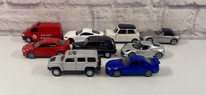 *BRAND NEW* Welly Diecast Lot Of 9 Classic Cars Hummer H3 Mustang BMW 4.75 Inch - Picture 1 of 5
