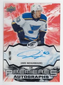 2021-22 Upper Deck Ice Ice Premieres Autograph #IPA-JN Jake Neighbours 45/199 - Picture 1 of 1