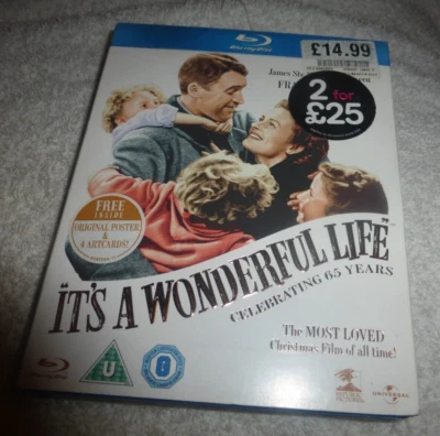 It's a Wonderful Life: 65th Anniversary Edition includes poster and artcards DVD - Image 1 of 4