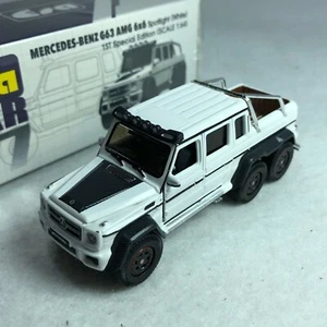 Coche de la era 1/64 Mercedes-Benz G63 AMG 6X6 foco blanco edición especial - Imagen 1 de 2