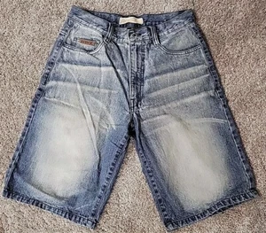 Avirex Baggy Denim Shorts Men’s 32 Wide Leg Relaxed Fit Y2K 90s Vintage Hip Hop  - Picture 1 of 12
