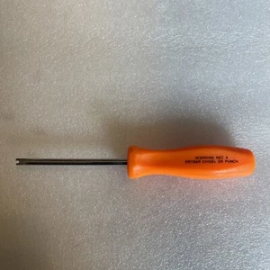 Snap On Tire Valve Removal Tool Screwdriver In orange NEW - Picture 1 of 2