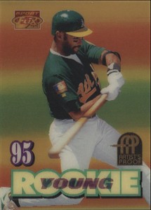 1995 (ATHLETICS) Sportflix Artist's Proofs #154 Ernie Young