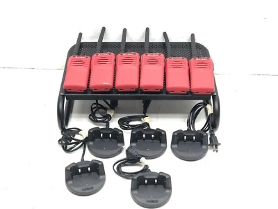 Lot of 6 Arcshell AR-7 Walkie Talkies W/ 5 Charging Docks - Image 1 of 4