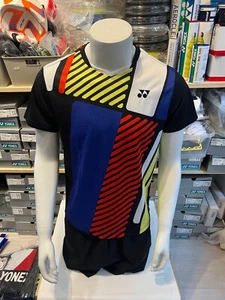 YONEX Men's Badminton T-Shirts Sports Top Apparel Black [95/US:XS] NWT 83TS035M - Picture 1 of 5