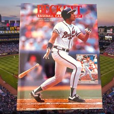 BECKETT BASEBALL CARD MONTHLY MAGAZINE September 1991 #78 ATLANTA's DAVE JUSTICE