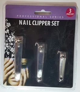 Juego de 3 tamaños cortadora de uñas de manicura y niños profesional NUEVO - Imagen 1 de 3