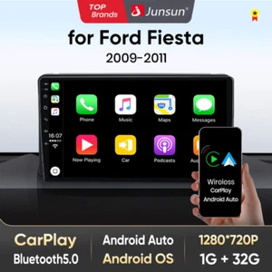 Radio estéreo de coche 9"" Apple Carplay para Ford Fiesta 2009-2016 Android 14 GPS NAVEGACIÓN - Imagen 1 de 14