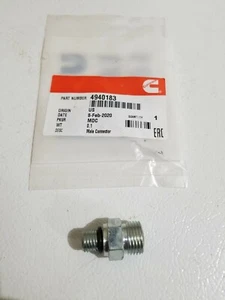 Cummins Turbo Oil Feed Fitting Line Connector 98-06 Dodge 5.9 24V W/ O-ring Seal - Bild 1 von 4