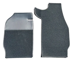 Porsche 911 912 65-73 Coupe Black Felt Front Floor Mats-Pair - Picture 1 of 3